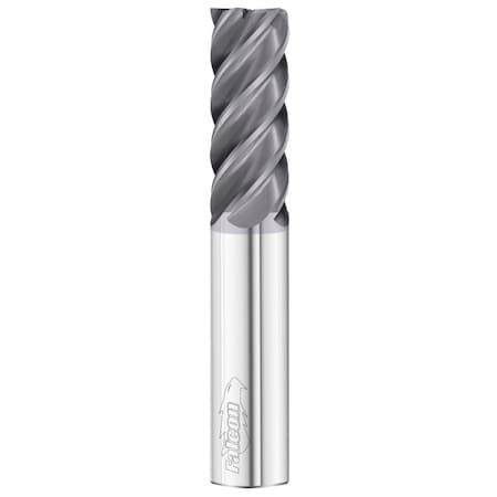 5-Flute - 45° Helix - 3845 Falcon Finisher HP End Mills, TIALN, RH Spiral, Square, Standard, 5/8